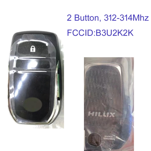 MK190566 OEM 2 Button 312-314 MHZ Smart Key for T-oyota Hilux B3U2K2K Keyless Go Auto Car Key