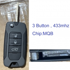 MK300108 Original Smart key 3 button 433 MHz for Jeep MQB Chip Auto Car Keys OHT12705A 6QY08DX9AA