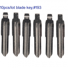 FS610017 10PCS/Lot Universal Uncut  Blade for Wuling Metal Key Blade Repalcement  #193 Right Blade