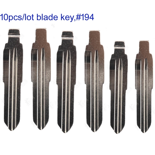 FS610016 10PCS/Lot Universal Uncut  Blade for Wuling Metal Key Blade Repalcement  #194 Left Blade