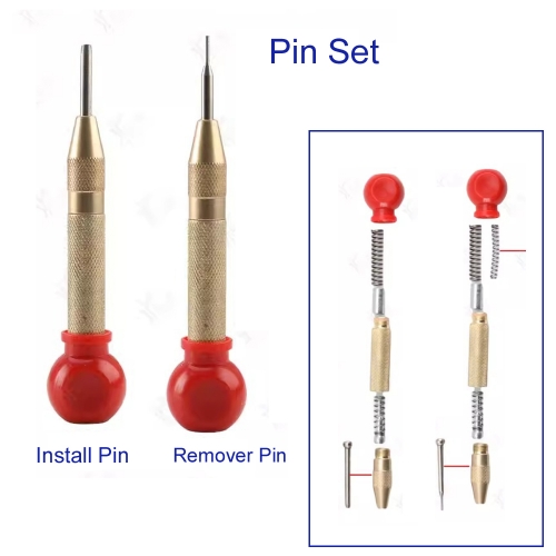 KT00296 2PCS/LOT Locksmith Car Remote Key Pin Removal Pin Disassembly Tool Set Pin Remover Locksmith Repair Tools