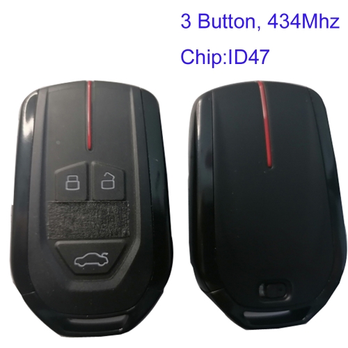MK080059 3 Button Smart Remote Key 434Mhz for Chery 2021 Kaiyi KYX3 Pro Cowin X3 X5 V7 KAIYI E5 Pro Fownix Car Keyless Remote Key