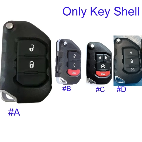 FS300002 2 Button Remote Key Smart Key Control Shell Lid for Jeep  Car Key Cover Replacement