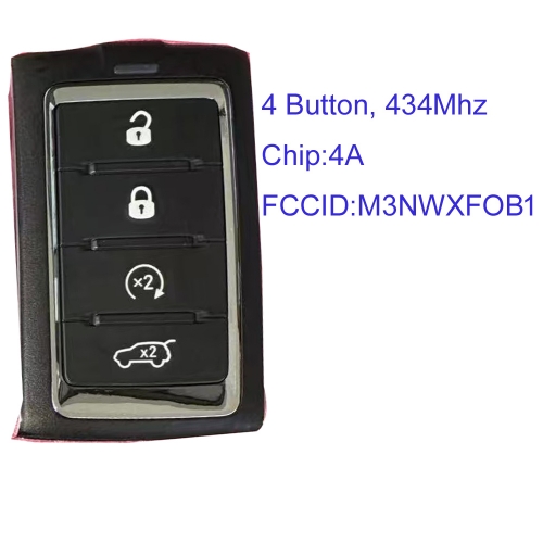 MK300115 4 Button 434Mhz Smart key for Jeep W-agoneer Grand Cheroke Wagoneer 2021-2024 68582689AB M3NWXFOB1 with 4A Chip