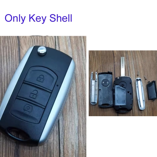 FS610023 3 Button Flip Key Shell Case For Dongfeng Auto 560 Key Shell Cover Replacement