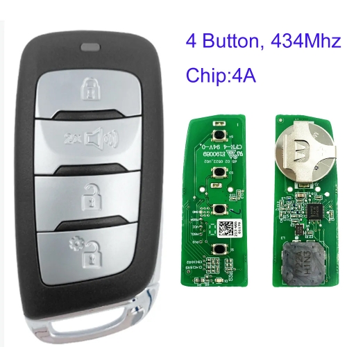MK020012 4 Button Smart Remote Key 434Mhz for Changan Kaicheng F70 2020 2022 2021 Smart Key with 4A Chip Auto Car Key Fob