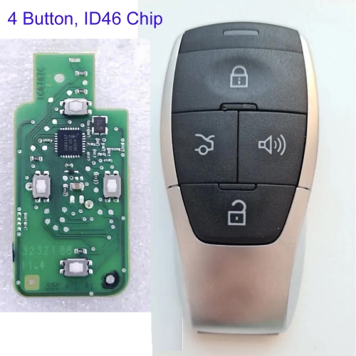 MK060013 3Button 433.92Mhz Smart Key for  Baic BJ40 BJ80 U7 X7 EX3 U5 EU5 with ID46 Chip
