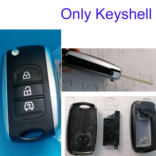 FS610024 3 Button Flip Key Shell Case For Dongfeng Auto 560 Key Shell Cover Replacement