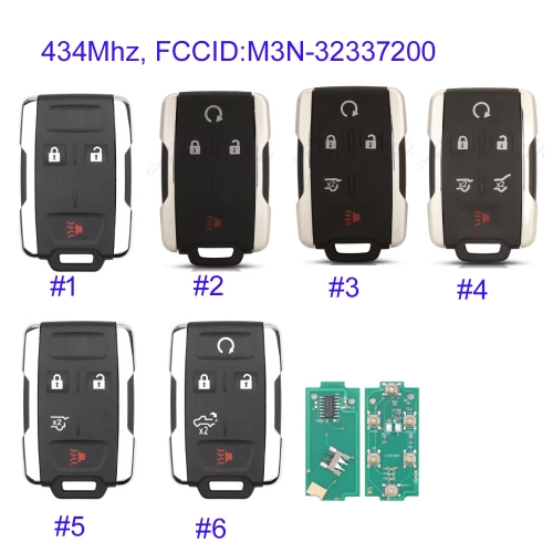 MK280181  433MHz  Remote Key for for Chevrolet Tahoe Colorado Silverado Suburban GMC Canyon S-ierra Yukon M3N-32337200