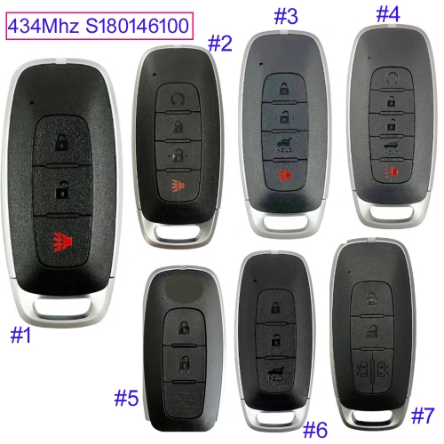 MK210233 434MHz Smart Key for N-issan 2023 X-trail Smart Key Remote Fcc ID S180146100 KR5TXPZ3 P/N 285E3-7LA HITAG AES chip With 4A Chip