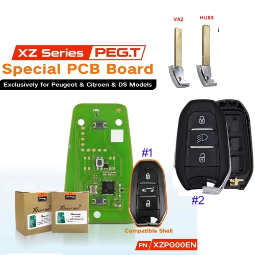 MK580053  XZPG00EN Universal Support ID46/4A Remote Control Car Key Exclusively For Xhorse P-eugeot C-itroen DS Global Version