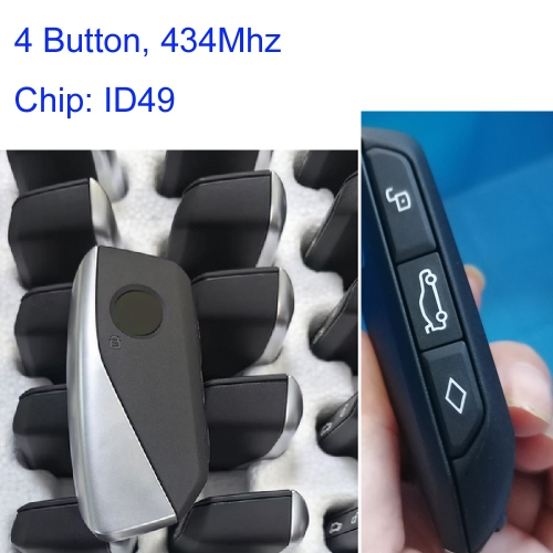 MK110161 4Button 433MHz  Smart Key for BMW PCF7953 Chip Auto Car Key Keyless GO Smart Card