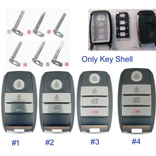 FS130065 Smart Key  Remote Key Cover Case Shell  for K-ia  Auto Car Key Cover Replacement