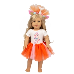 ZITA ELEMENT American 18 Inch Girl Doll Mermaid Doll Clothes Dress with Accesories for 18 Inch Doll Mermaid Clothes Outfits