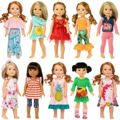 ZITA ELEMENT 14.5 Inch Girl Wellie Doll Casual Wear Clothes and Party Dress