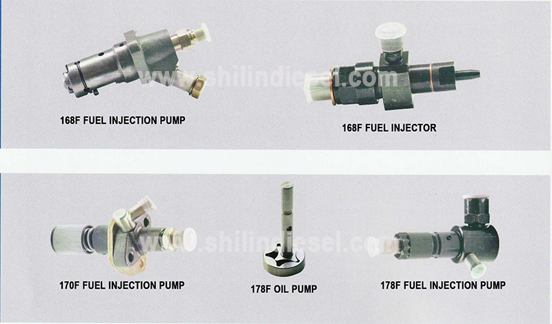 Yanmar 186F 187F 188FB 2V86 292 fuel injector and fuel pump