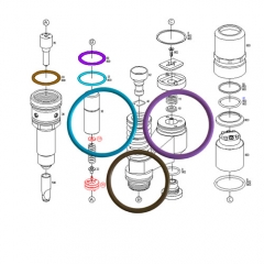 Kit de réparation d'injecteur de carburant F00VX99995 500379769 5236508 pour cas IVECO injecteurs