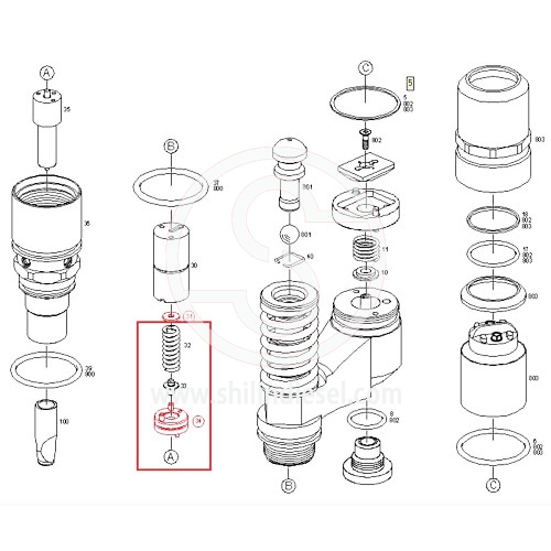 Révision Kit Réparation Pour Bosch Simple Cylindre PFE1Q Injection Pompes