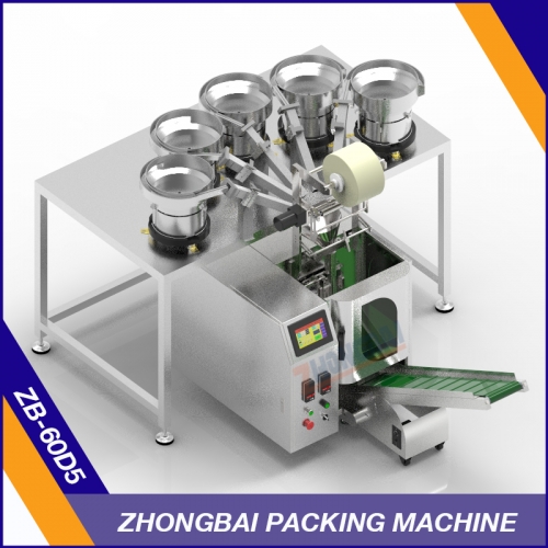 Counting Packing Machine with Five Bowls