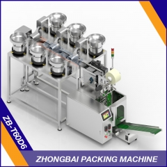 Screw Packing Machine with Six Bowls Chain Conveyor