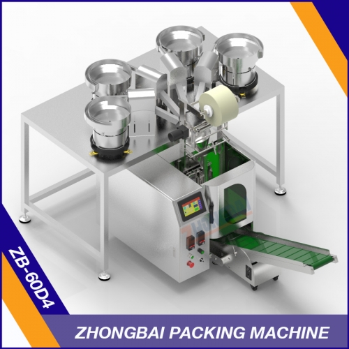 Counting Packing Machine with Four Bowls