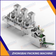 Counting Packing Machine with Three Bowls Chain Conveyor