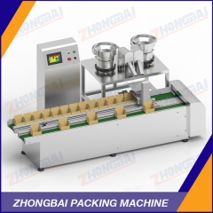 Box Packing Machine with Two Bowls by Optical Sensor Counting