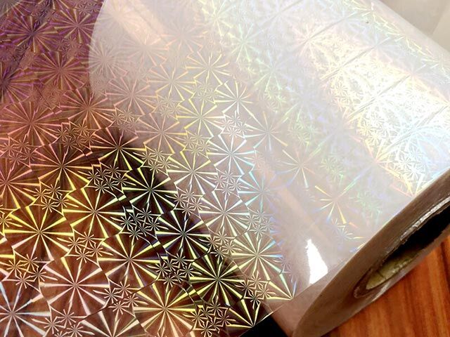 Thermal BOPP Holographic hot Laminating Film for laminating on toothpaste boxes