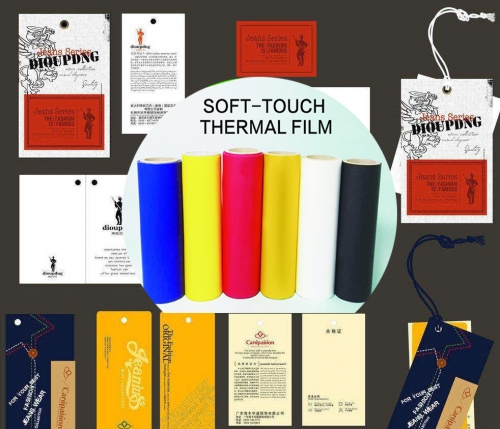 XLT-SF-W08 Soft Touch Thermal Lamination Film with special velvet treatment