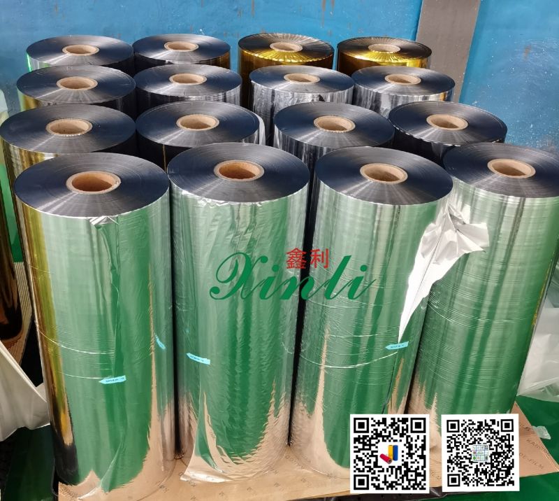 PET metalized silver thermal film for UV Print