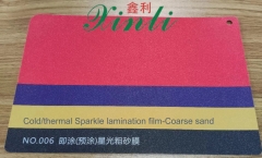 Kalt/thermisch Sparkle Laminierfolie-Grobschand