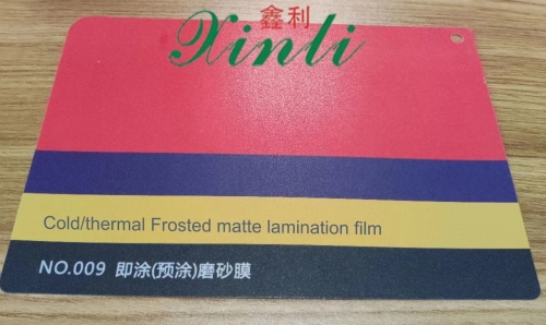 Cold/thermal Frosted matt lamination film