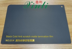 Film composite noir mat anti - rayures à froid