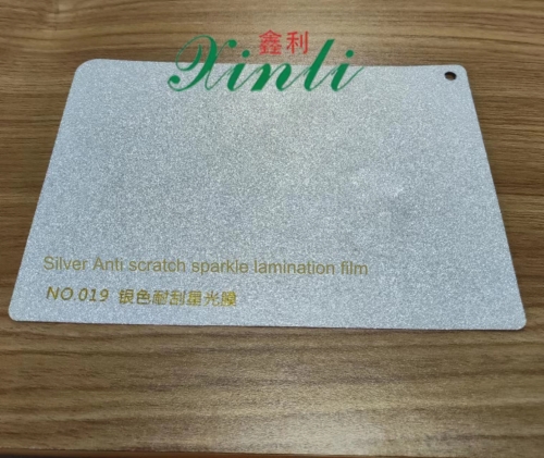 Silver Anti scratch sparkle lamination film