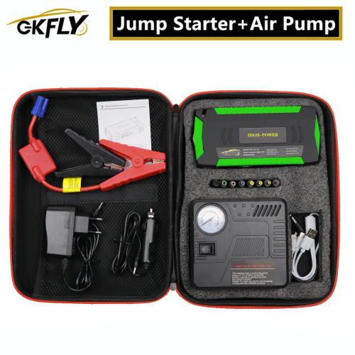 GKFLY High Power 600A Car Jump Starter Air Pump Compressor For Petrol Die sel Starting Device Car Battery Charger Booster