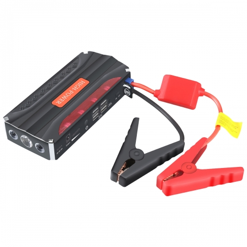 GKFLY Multi-Function Mini Portable Emergency Battery Charger Car Jump Starter High Capacity Booster Power Bank Starting Device Cables