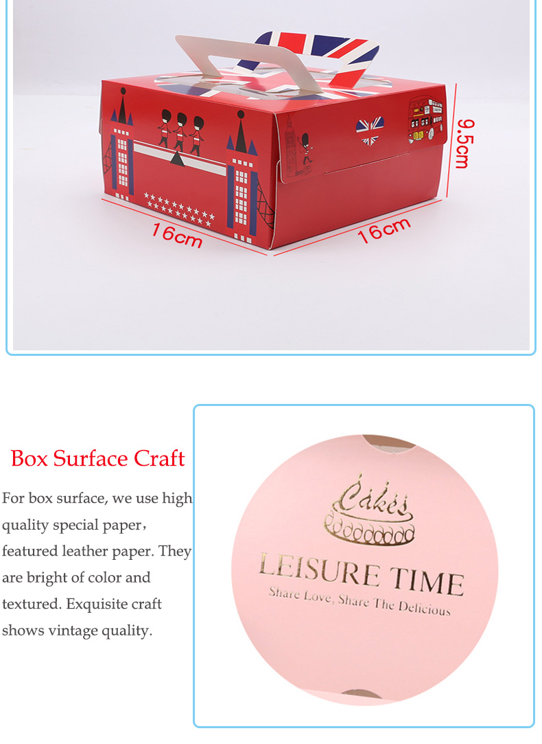 Tall Box with Window Pvc for Cake Packing Paper Wedding Cake Boxes Sri