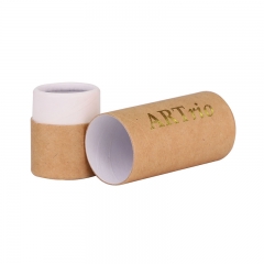Custom Luxury Small Tube Round Packaging Paper Gift Kraft Cardboard Tea Box