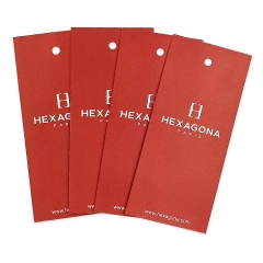 Custom Paper Size Tags Product Hand Label Hangtags for Clothing Own Logo Clothing Tag