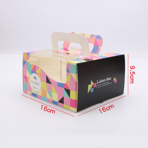 Tall Box with Window Pvc for Cake Packing Paper Wedding Cake Boxes Sri