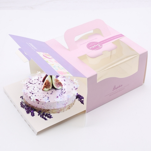 Tall Box with Window Pvc for Cake Packing Paper Wedding Cake Boxes Sri