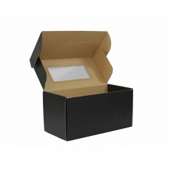 Custom Boxes with Logo Packaging Black Folding Gift Kraft Paper Corrugated Cardboard Box