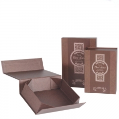 Brown Kraft Boxes Folding Magnetic Emballage Carton Custom Gift Paper Box Packaging