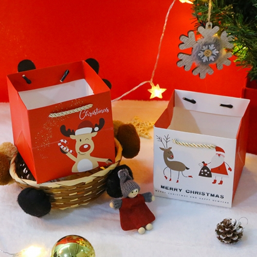 Wholesale Christmas Bags Recycle Packaging Gift Logo Paper Bag Custom Print