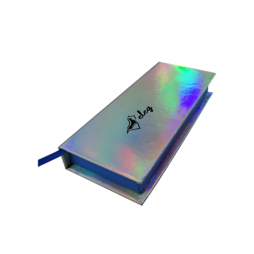 Customized Packaging with Logo Empty Magnetic Mink with Custom Holographic Eyelash Box