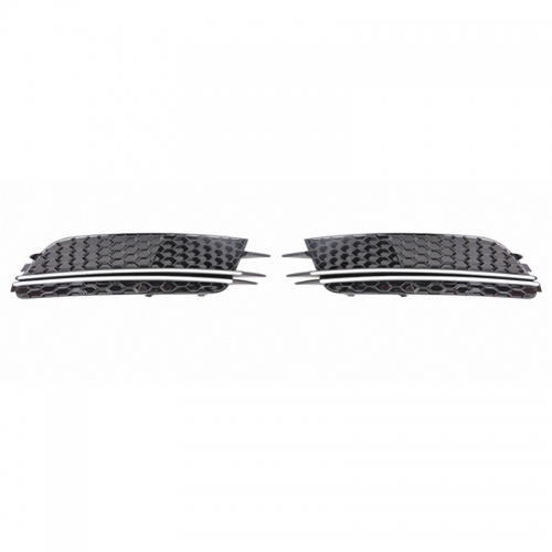 Audi fog light grill A6 C7 14-18 silver black