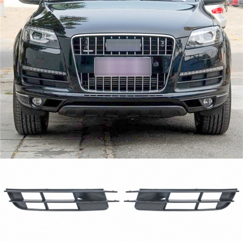 Audi fog light grill upper Q7 4L 06-09 matt black