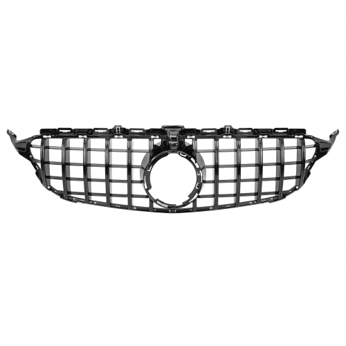 Mercedes GT Look Grill W205 S205 2018- Kamera glanz schwarz