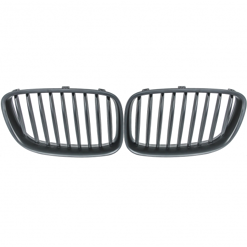 für BMW 5er GT F07 Gran Turismo Nieren Grill MATT SCHWARZ Einzelsteg Kühlergrill