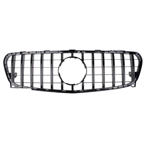 für Mercedes GT LOOK Grill GLA W156 X156 ab ModellpflegeGLANZ SCHWARZ Kühlergrill Front